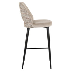 Bar stool Tabitha trendy nature fire retardant - Richmond Interiors