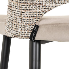 Counter stool Tabitha trendy nature fire retardant - Richmond Interiors