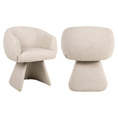 Dining chair Quiriro biscotti swivel - Richmond Interiors