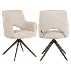 Esszimmerstuhl Ginerva biscotti swivel - Richmond Interiors