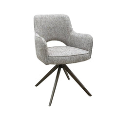 Dining chair Ginerva earth tweed swivel - Richmond Interiors