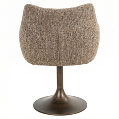 Eetkamerstoel Aldo brown tweed swivel - Richmond Interiors