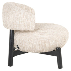 Lounge stoel Ornella beige angora - Richmond Interiors