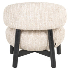 Lounge stoel Ornella beige angora - Richmond Interiors