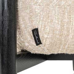 Lounge stoel Ornella beige angora - Richmond Interiors