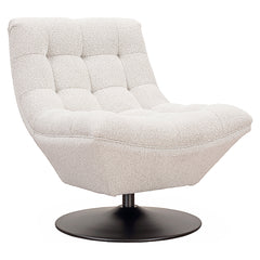 Draaifauteuil Sydney white bouclé fire retardant (FR-Copenhagen 900 Bouclé White) - Richmond Interiors