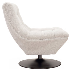 Draaifauteuil Sydney white bouclé fire retardant (FR-Copenhagen 900 Bouclé White) - Richmond Interiors