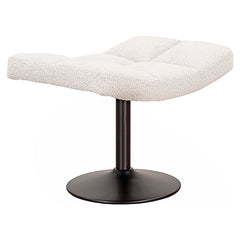 Hocker Sydney white bouclé fire retardant (FR-Copenhagen 900 Bouclé White) - Richmond Interiors