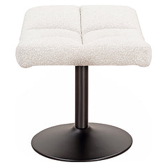 Hocker Sydney white bouclé fire retardant (FR-Copenhagen 900 Bouclé White) - Richmond Interiors