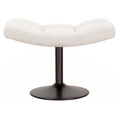 Hocker Sydney white bouclé fire retardant (FR-Copenhagen 900 Bouclé White) - Richmond Interiors