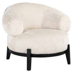 Lounge chair Montana white chenille - Richmond Interiors