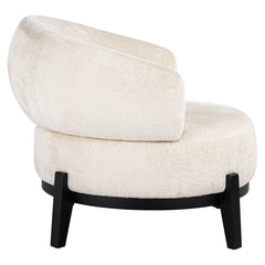 Lounge chair Montana white chenille - Richmond Interiors