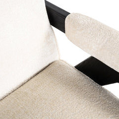 Lounge stoel Cooper white chenille - Richmond Interiors