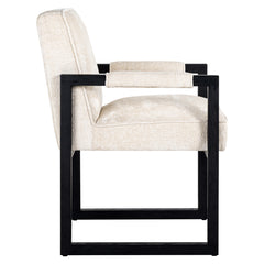 Eetkamerstoel Beck white chenille - Richmond Interiors