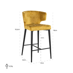 Stuhl Taylor mustard fusion (Fusion mustard 06) - Richmond Interiors