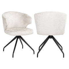 Esszimmerstuhl Milly cream fusion swivel - Richmond Interiors