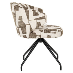 Eetkamerstoel Milly moss graffic swivel - Richmond Interiors