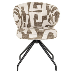 Swivel chair Milly moss graffic (Moss graffic) - Richmond Interiors