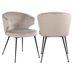 Dining chair Xandra khaki velvet - Richmond Interiors