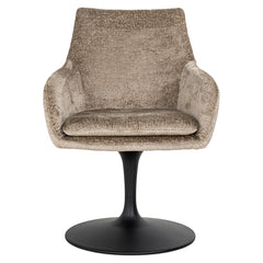 Draaistoel Marlon taupe chenille (Bergen 104 taupe chenille) - Richmond Interiors