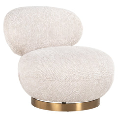 Swivel lounge chair Jace lovely cream (Be Lovely 11 Cream) - Richmond Interiors