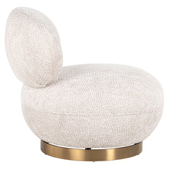 Swivel lounge chair Jace lovely cream (Be Lovely 11 Cream) - Richmond Interiors