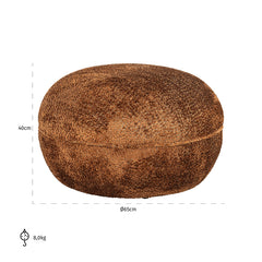 Pouffe Jace lovely cinnamon (Be Lovely 603 Cinnamon) - Richmond Interiors