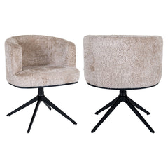 Eetkamerstoel Cheyenne lovely beige swivel - Richmond Interiors