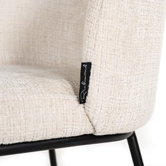 Chair Elvi beige chenille fire retardant (Niagara 902 beige) - Richmond Interiors