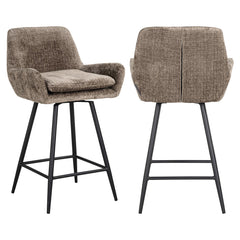 Thekenstuhl Linsey niagara stone swivel (Set of 2) - Richmond Interiors