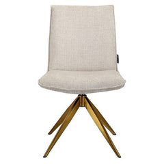 Swivel chair Dakota beige chenille (Niagara 902 beige) - Richmond Interiors