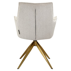 Swivel chair Dakota beige chenille (Niagara 902 beige) - Richmond Interiors