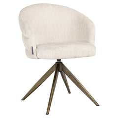 Dining chair Zendaya niagara beige swivel - Richmond Interiors