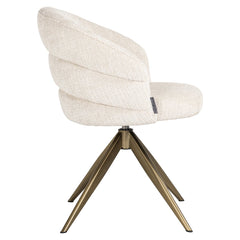 Dining chair Zendaya niagara beige swivel - Richmond Interiors