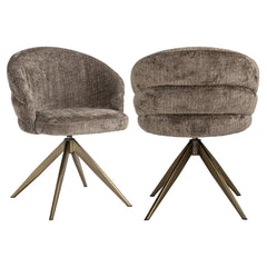 Eetkamerstoel Zendaya niagara stone swivel - Richmond Interiors
