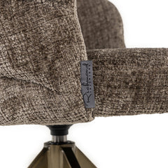 Eetkamerstoel Zendaya niagara stone swivel - Richmond Interiors