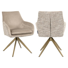 Dining chair Lisonne trendy nature swivel - Richmond Interiors