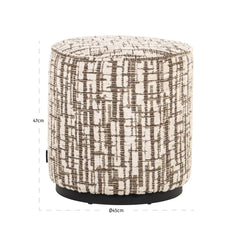 Hocker & Fußbank Lexie cream 45Ø - Richmond Interiors