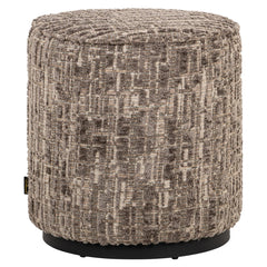 Hocker & Fußbank Lexie greige 45Ø - Richmond Interiors