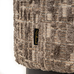 Hocker & Fußbank Lexie greige 45Ø - Richmond Interiors