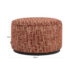 Hocker & Fußbank Lexie terra 70Ø - Richmond Interiors