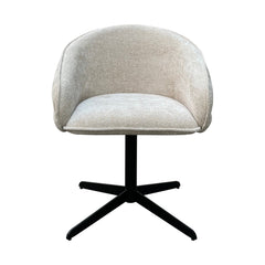 Eetkamerstoel Angelina cream unicorn swivel - Richmond Interiors