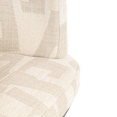 Bar stool Cheyenne beige graffic swivel - Richmond Interiors