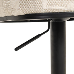 Bar stool Cheyenne beige graffic swivel - Richmond Interiors