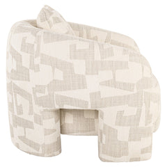 Lounge chair Tuscany beige graffic - Richmond Interiors