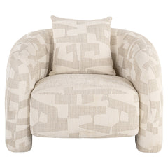 Lounge chair Tuscany beige graffic - Richmond Interiors