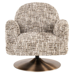 Lounge stoel Kagney brown omara swivel - Richmond Interiors