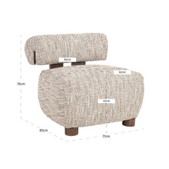 Lounge stoel Arabella customized fire retardant - Richmond Interiors