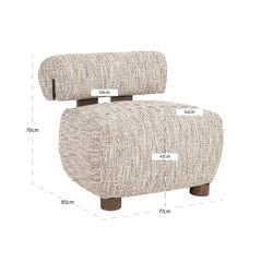 Lounge stoel Arabella customized  - Richmond Interiors