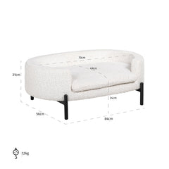 Huisdierenbed Dolly white sheep (Sheep 02 white) - Richmond Interiors